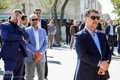 خاکسپاری پيكر شهيد گمنام دفاع مقدس در مجتمع آموزش صنعت نفت اهواز 
