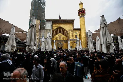 حرم حضرت علی(ع) میعادگاه راهپیمایان اربعین حسینی