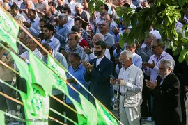 نماز عید سعید فطر در جوار سیدالکریم (ع)