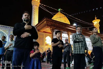 مراسم سوگواری شب شهادت امام جعفر صادق(ع) در حرم شاهچراغ‎‎