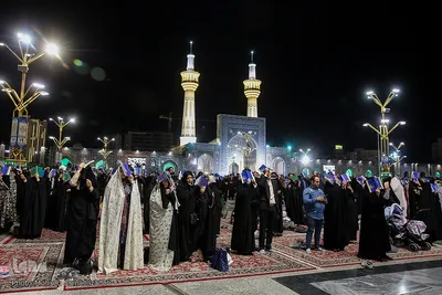 مراسم احیای شب نوزدهم ماه مبارک رمضان در حرم منور رضوی