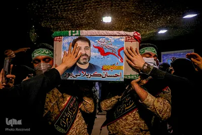 مراسم وداع با دو شهید مدافع حرم در معراج الشهدا