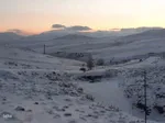 وضعیت راه های روستایی شهرستان اهر در روزهای سرد سال
