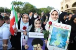 اجرای سرود سلام فرمانده به زبان ترکی و فارسی در تبریز