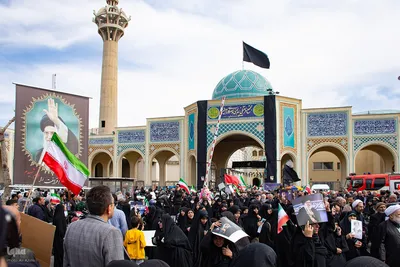 مراسم راهپیمایی محکومیت جنایات آمریکا و رژیم صهیونیستی در اصفهان