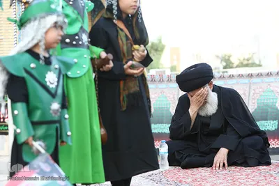 مراسم فدائیان سقا در امامزاده شاه سید علی(ع) قم

