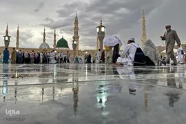 زائران بین‎المللی مدینه پیش از اعزام به مکه