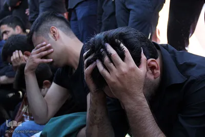 دسته بزرگ عزاداری حسینیه اعظم زنجان در روز تاسوعا
