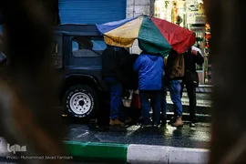 بارش باران در تهران