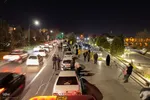 نورافشانی آسمان اصفهان در شب ۲۲ بهمن