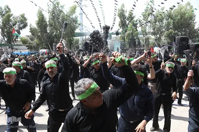 حضور پرشور دستجات عزاداری در تاسوعای حسینی در امامزاده سید معصوم (ع)
