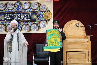 جشن روز دختر با حضور خدام حرم مطهر رضوی در مسجد جوادالائمه اهواز