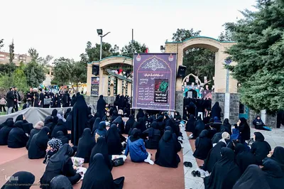 مراسم زیارت عاشورا بسیجیان همدان‎