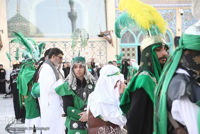مراسم فدائیان سقا در امامزاده شاه سید علی(ع) قم
