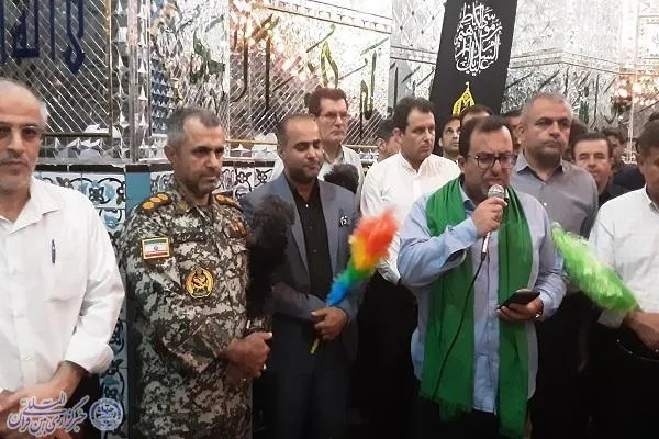 آیین غبارروبی آستان مقدس  امامزاده ابراهیم ع بابلسر همراه با تجلیل منتخبین متسابقین چهل و ششمین دوره مسابقات سراسری قرآن کریم