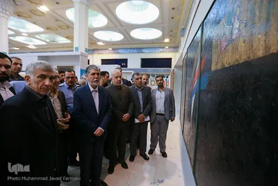 بازدید سیدعباس صالحی، وزیر فرهنگ و ارشاد اسلامی از بیست و هفتمین نمایشگاه قرآن کریم