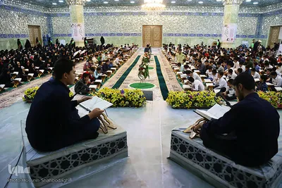 ترتیل‌خوانی نوجوانان در حرم کریمه اهل‌بیت(س)