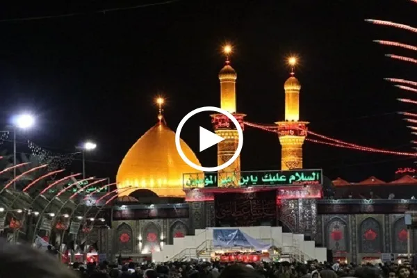 فیلم | مهار آتش‌سوزی شدید در نزدیکی حرم حضرت عباس(ع)