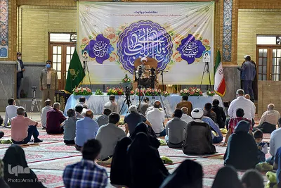 حرم شاهچراغ(ع)، غرق در شادی عید ولایت