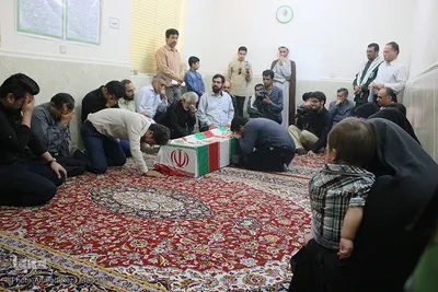 مراسم وداع خانواده شهید محمد قائدی