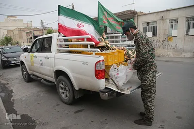 ضد عفونی معابر قم توسط نیرو های حشد الشعبی