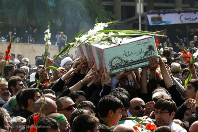 تشییع شهید گمنام در سوهانک تهران
