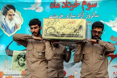 مراسم وداع با شهید «محمد علیپور‎‎» در شیراز
