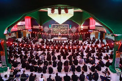 عزاداری شب چهارم محرم حسینیه اعظم زنجان‎‎