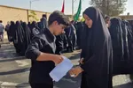 پیادروی جاماندگان اربعین حسینی در نایین