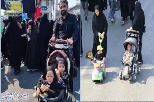 راه‌پیمایی باشکوه مردم شهرستان نکا در اربعین حسینی‌(ع)