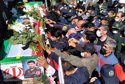 مراسم تشییع پیکر مطهر شهید سرهنگ دوم خلبان «صادق فلاحی» در شیراز‎‎