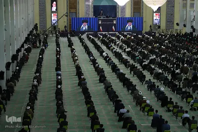 ارتباط تصویری مقام معظم رهبری با جمعی از مردم آذربایجان شرقی‎