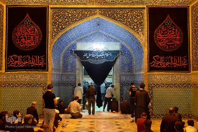 مراسم عزاداری سیدالشهدا در حرم حضرت معصومه(س)