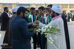 استقبال از حافظان قرآن و ادای احترام به شهدای حرم شاهچراغ(ع)‎‎