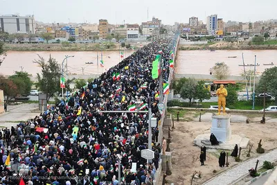 راهپیمایی ۲۲ بهمن در اهواز