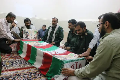 مراسم وداع خانواده شهید محمد قائدی