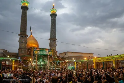 رونمایی از گنبد جدید حضرت طاهر بن زین العابدین علیهماالسلام