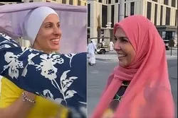 Hijabin wadanda ba musulmi ba a gefen gasar cin kofin duniya