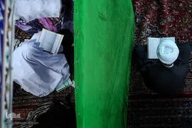 مراسم اعتکاف بانوان در مسجد باغستانی
