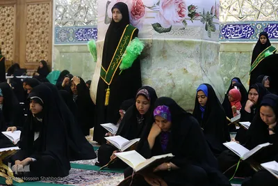 ترتیل‌خوانی نوجوانان در حرم کریمه اهل‌بیت(س)