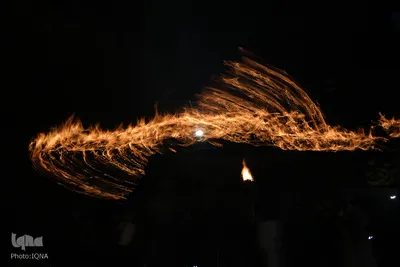 آیین سنتی مشعل گردانی در قم