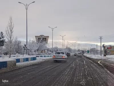 بارش اولین برف پاییزی در شهرستان اهر