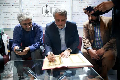 بازدید محسن هاشمی از یازدهمین روز بیست و هفتمین نمایشگاه بین‌المللی قرآن