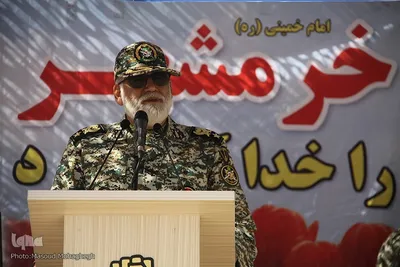 صبحگاه مشترک نیروهای مسلح استان سمنان با حضور امیر سرتیپ احمدرضا پوردستان، رئیس مرکز مطالعات راهبردی ارتش جمهوری اسلامی ایران