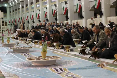 آیین جزء خوانی قرآن در مصلی امام خمینی تبریز‎