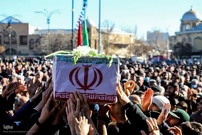 تشییع پیکر شهدای گمنام همدان‎