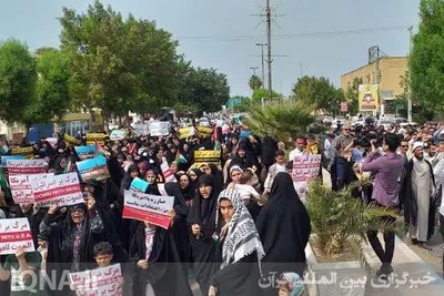 اجتماع بانوان قرآنی بوشهر به حمایت از کودکان غزه‌ای