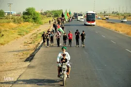 حرکت زائران اربعین از الهایی