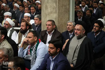 دیدار مسئولان نظام و میهمانان کنفرانس وحدت اسلامى‌ با رهبر انقلاب