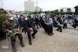 مراسم رونمایی از تندیس سپهبد شهید، سردار حاج قاسم سلیمانی در تقاطع بزرگراه شهید قاسم سلیمانی و بزرگراه شهید مدرس